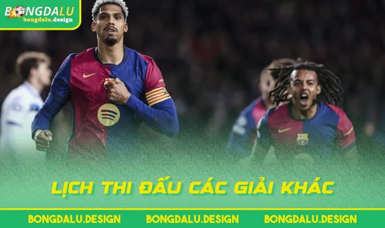 lich thi dau cac giai khac Lịch thi đấu các giải khác